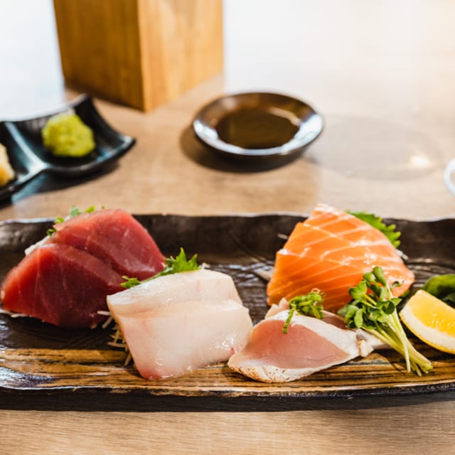 Chef's Mixed Sashimi Plate.
