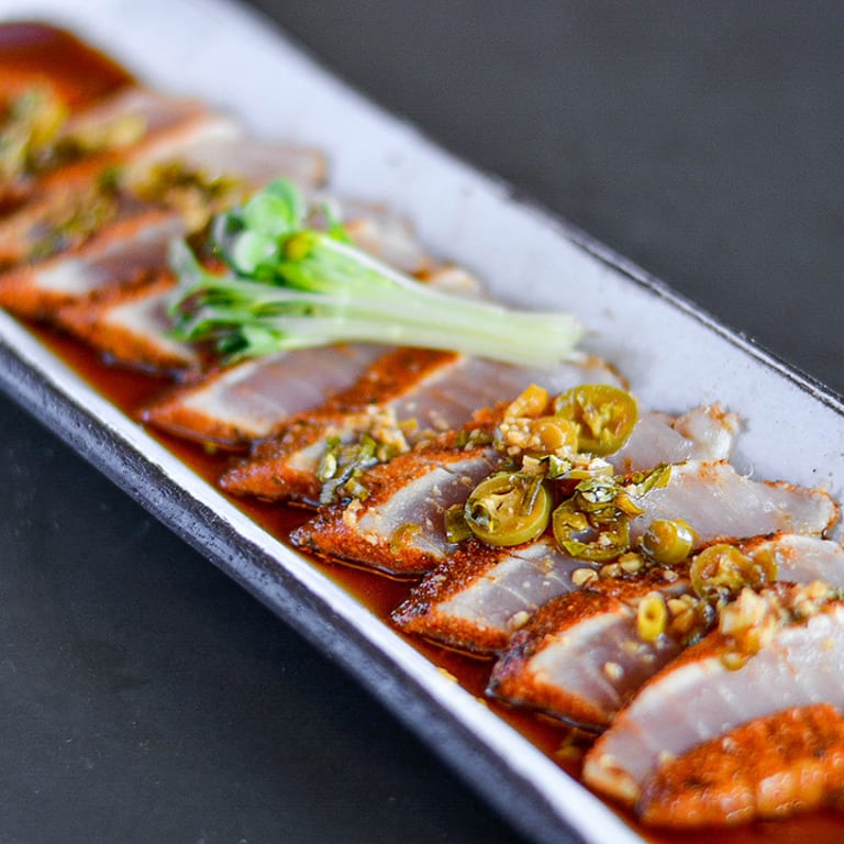Delicious Rainbow Roll at our Japanese Sushi Restaurant